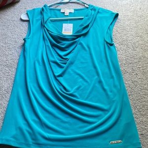 Michael Kors swoop neck tank blouse
